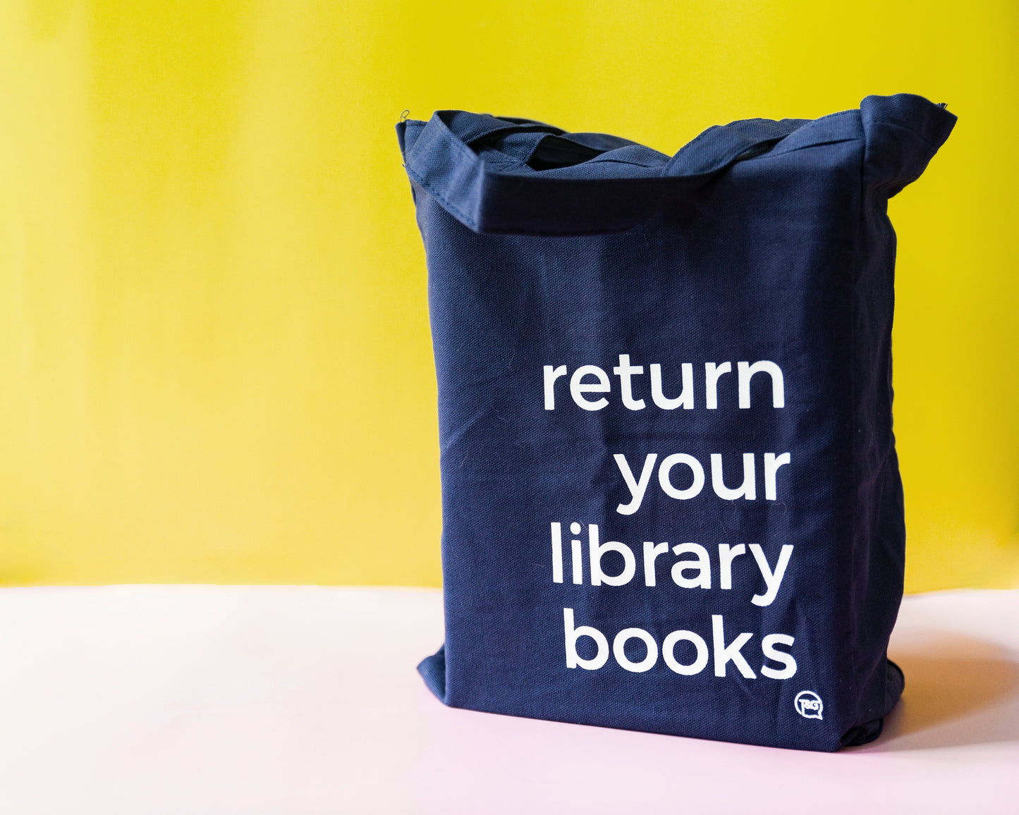 SECONDS Return Your Library Books- Navy Tote bag